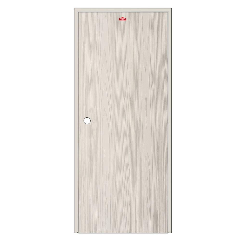 ชุดประตูเหล็ก เจาะลูกบิด PROFESSIONAL DOOR FR1RC+WD1C PF 86.4x203.5 ซม. สีครีม (เปิดด้านขวา ออกด้านนอก)