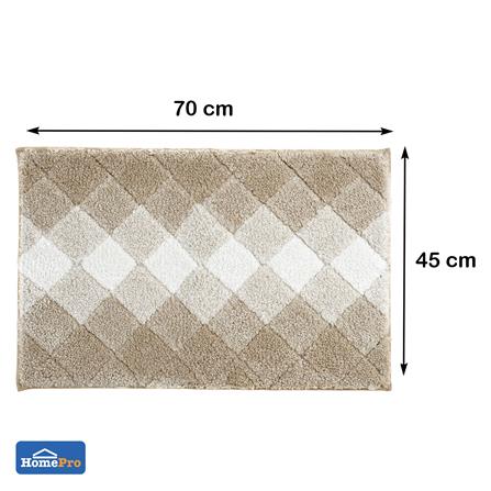 พรม HOME LIVING STYLE DIAMOND 45x70 ซม. สีครีม_5