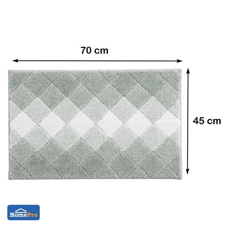 พรม HOME LIVING STYLE DIAMOND 45x70 ซม. สีเขียว_6