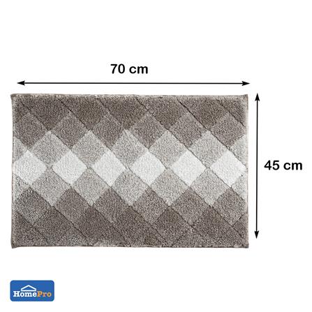 พรม HOME LIVING STYLE DIAMOND 45x70 ซม. สีน้ำตาลเข้ม_6