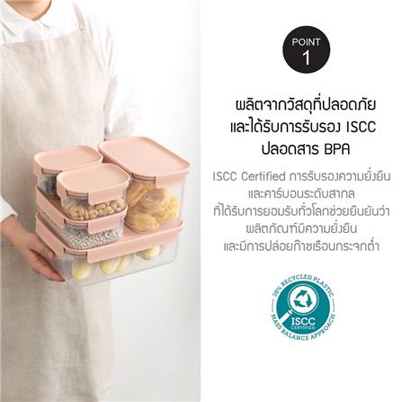 กล่องอาหาร LOCKNLOCK CLASSIC PLUS 1.65 ลิตร สีเขียว_3