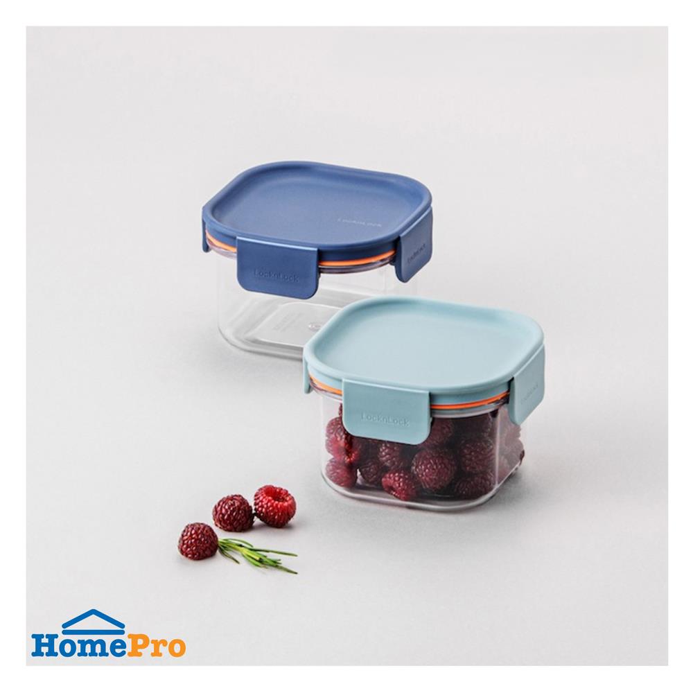 กล่องอาหาร LOCKNLOCK BISFREE LBF450 0.26 ลิตร สีเขียว