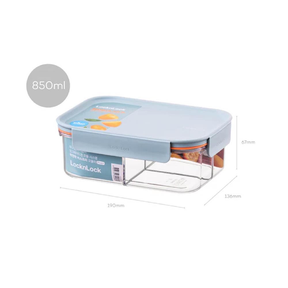 กล่องอาหาร LOCKNLOCK BISFREE LBF404 0.85 ลิตร สีเขียว