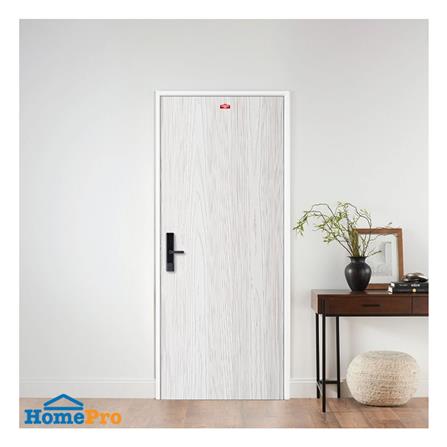 ชุดประตูเหล็ก เจาะลูกบิด PROFESSIONAL DOOR FR1RW+WD1W 86.4x203.5 ซม. สีขาวเม็ดทราย (เปิดด้านขวา ออกด้านนอก)_3