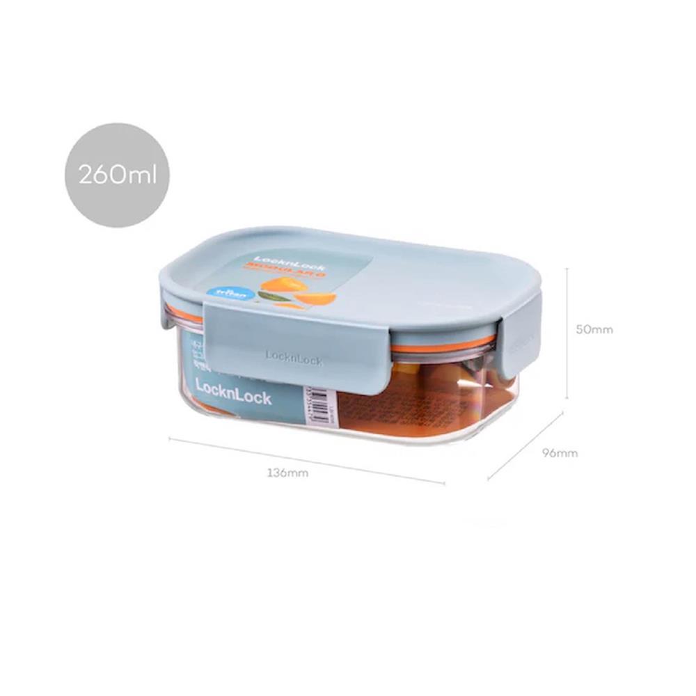 กล่องอาหาร LOCKNLOCK BISFREE LBF401 0.26 ลิตร สีเขียว