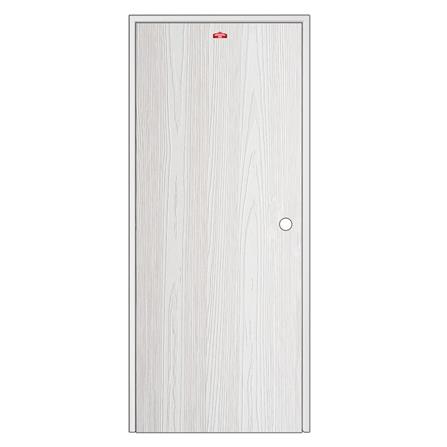 ชุดประตูเหล็ก เจาะลูกบิด PROFESSIONAL DOOR FR1LW+WD1W 86.4x203.5 ซม. สีขาวเม็ดทราย (เปิดด้านซ้าย ออกด้านนอก)