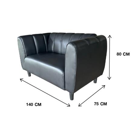 โซฟา 2 ที่นั่ง BOFA SFD 053/23 สีดำ_3