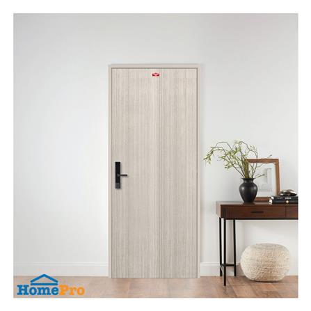 ชุดประตูภายในเหล็ก เจาะลูกบิด PROFESSIONAL DOOR FR1RG+D141 86.4x203.5 ซม. สีเทา (เปิดด้านขวา ออกด้านนอก)_3