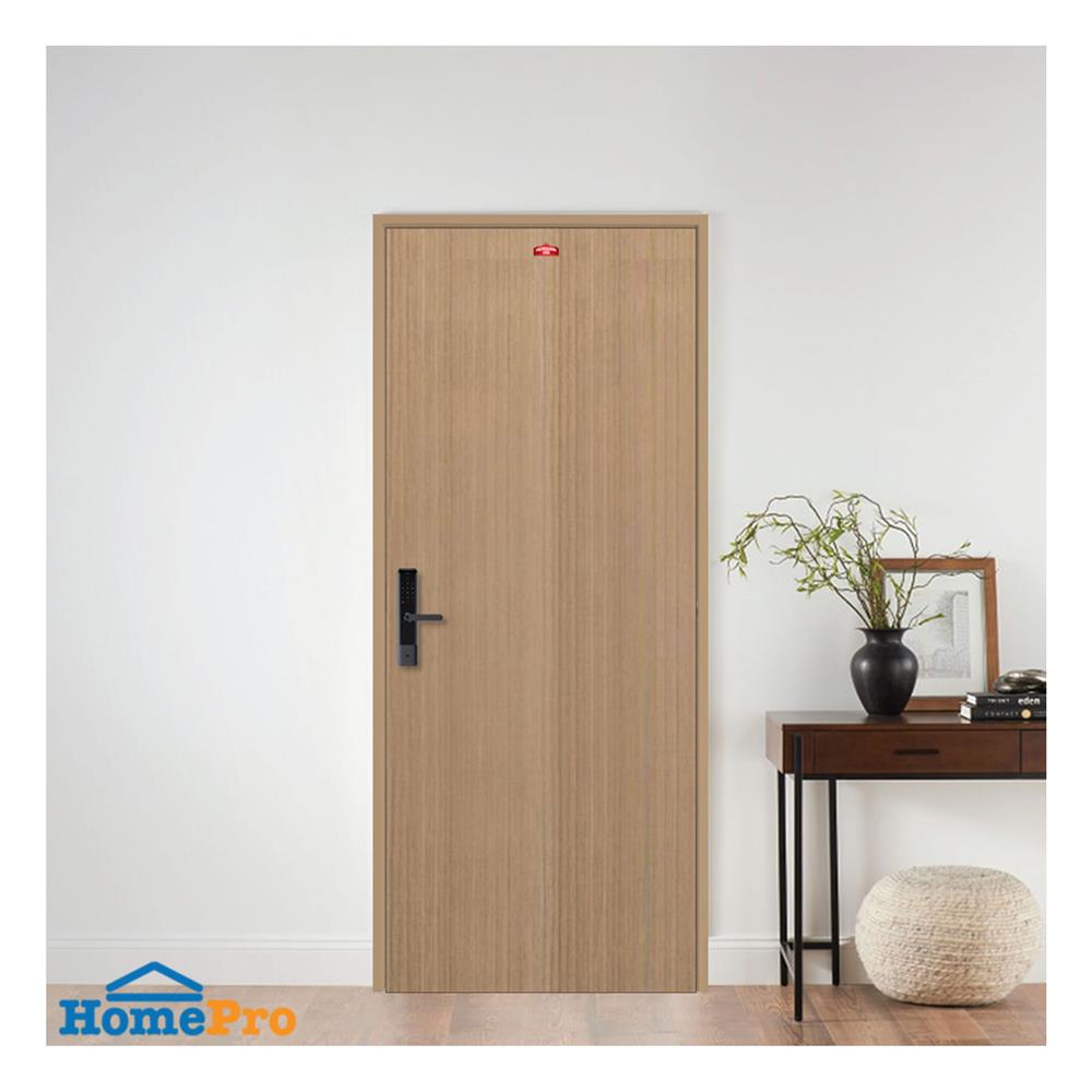 ชุดประตูภายในเหล็ก เจาะลูกบิด PROFESSIONAL DOOR FR2RC+D240 96.4x203.5 ซม. สีครีม (เปิดด้านขวา ออกด้านนอก)