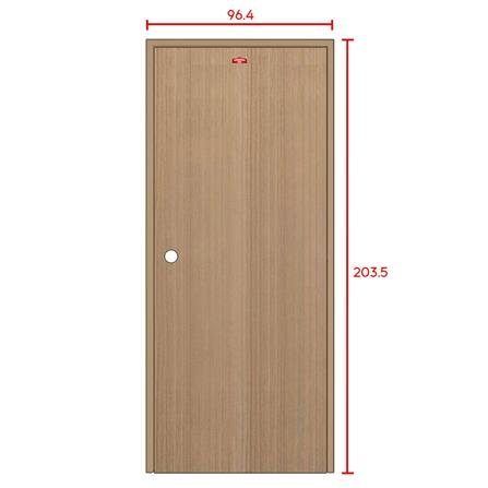 ชุดประตูภายในเหล็ก เจาะลูกบิด PROFESSIONAL DOOR FR2RC+D240 96.4x203.5 ซม. สีครีม (เปิดด้านขวา ออกด้านนอก)_6