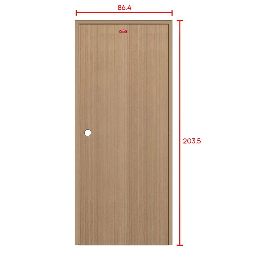 ชุดประตูภายในเหล็ก เจาะลูกบิด PROFESSIONAL DOOR FR1RC+D140 86.4x203.5 ซม. สีครีม (เปิดด้านขวา ออกด้านนอก)