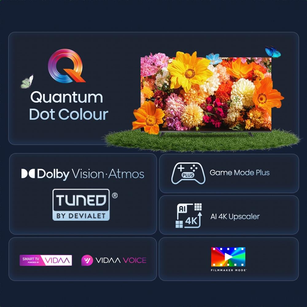 ทีวีคิวแอลอีดี 65 นิ้ว HISENSE (4K, QLED, VIDAA) 65E7Q