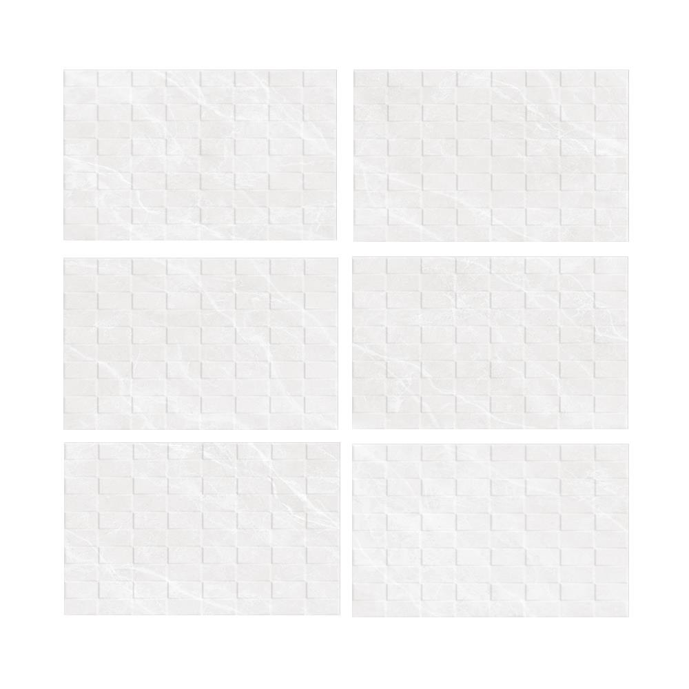 กระเบื้องผนัง 25x40 ซม. COTTO โจเซฟีน เดคโค่ ขาว PM 1 ตร.ม.