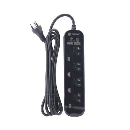รางปลั๊กไฟ 4 ช่อง 4 สวิตซ์ TOSHINO JT4BK 16 แอมป์ 1.5 ม. (แพ็กคู่)_0