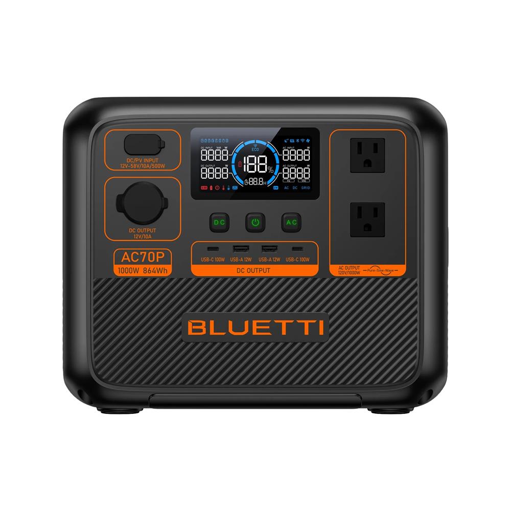 POWER BOX BLUETTI AC70P 1000 วัตต์ สีดำ_0