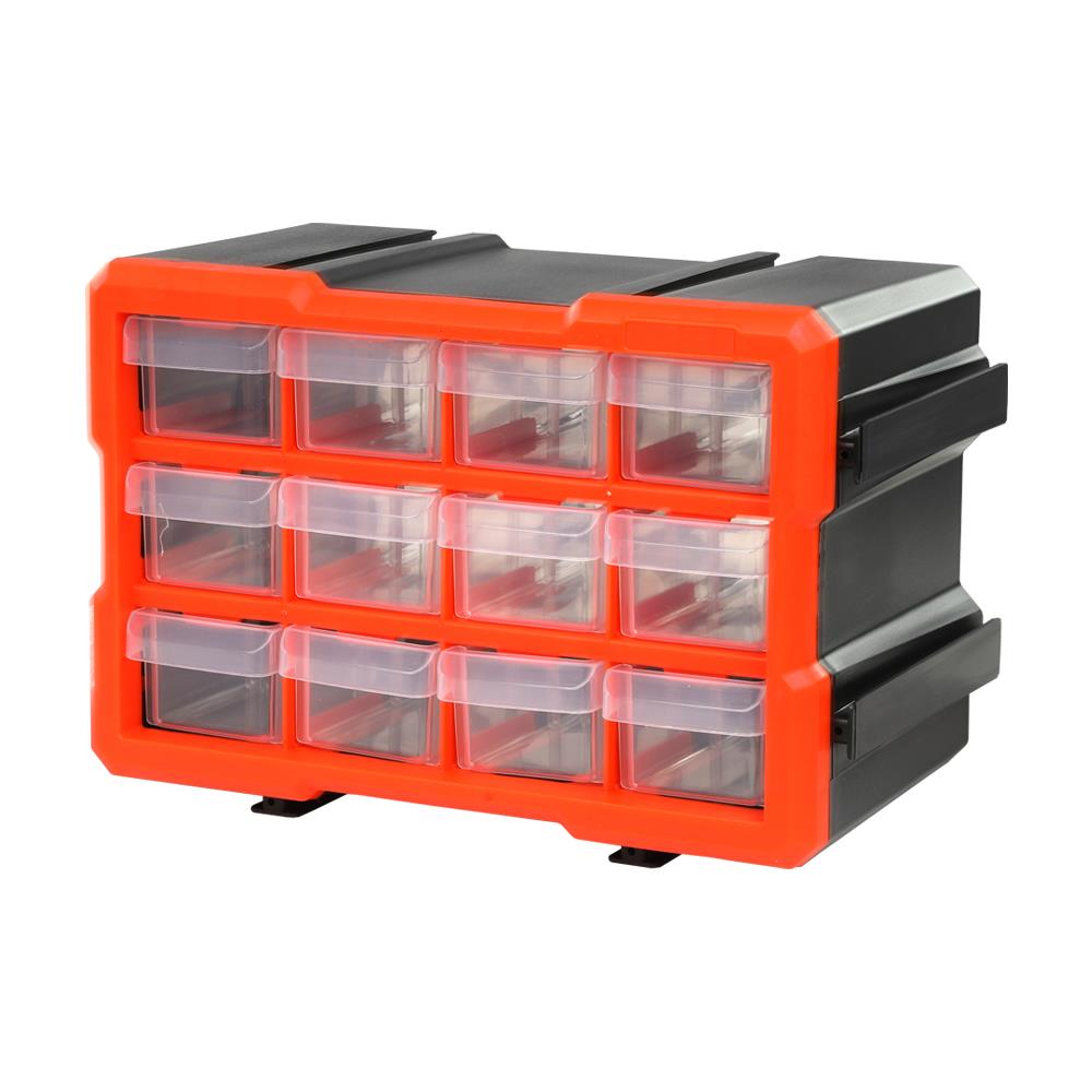 กล่องเก็บอะไหล่ MATALL MW-1812 12 ช่อง สีดำส้ม
