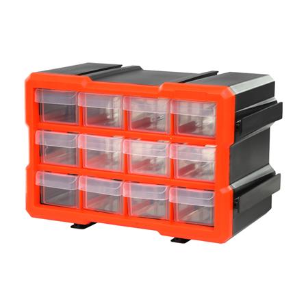 กล่องเก็บอะไหล่ MATALL MW-1812 12 ช่อง สีดำส้ม_0