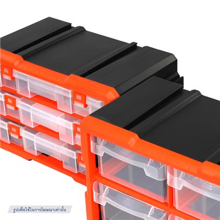 กล่องเก็บอะไหล่ MATALL MW-1812 12 ช่อง สีดำส้ม_2