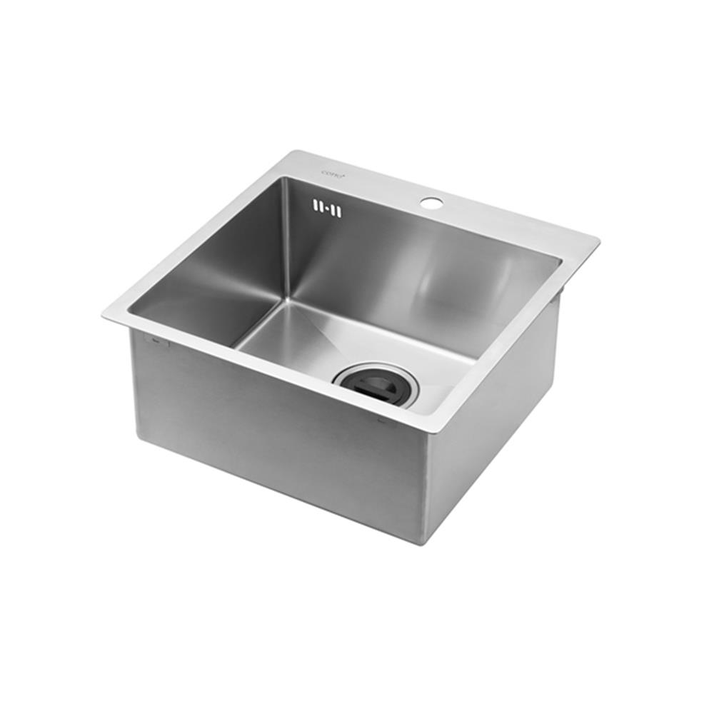 ซิงค์ฝัง 1 หลุม COTTO CT8502SP 50 ซม. สีเงิน