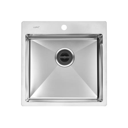 ซิงค์ฝัง 1 หลุม COTTO CT8502SP 50 ซม. สีเงิน_0