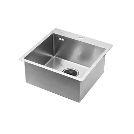 ซิงค์ฝัง 1 หลุม COTTO CT8502SP 50 ซม. สีเงิน_1