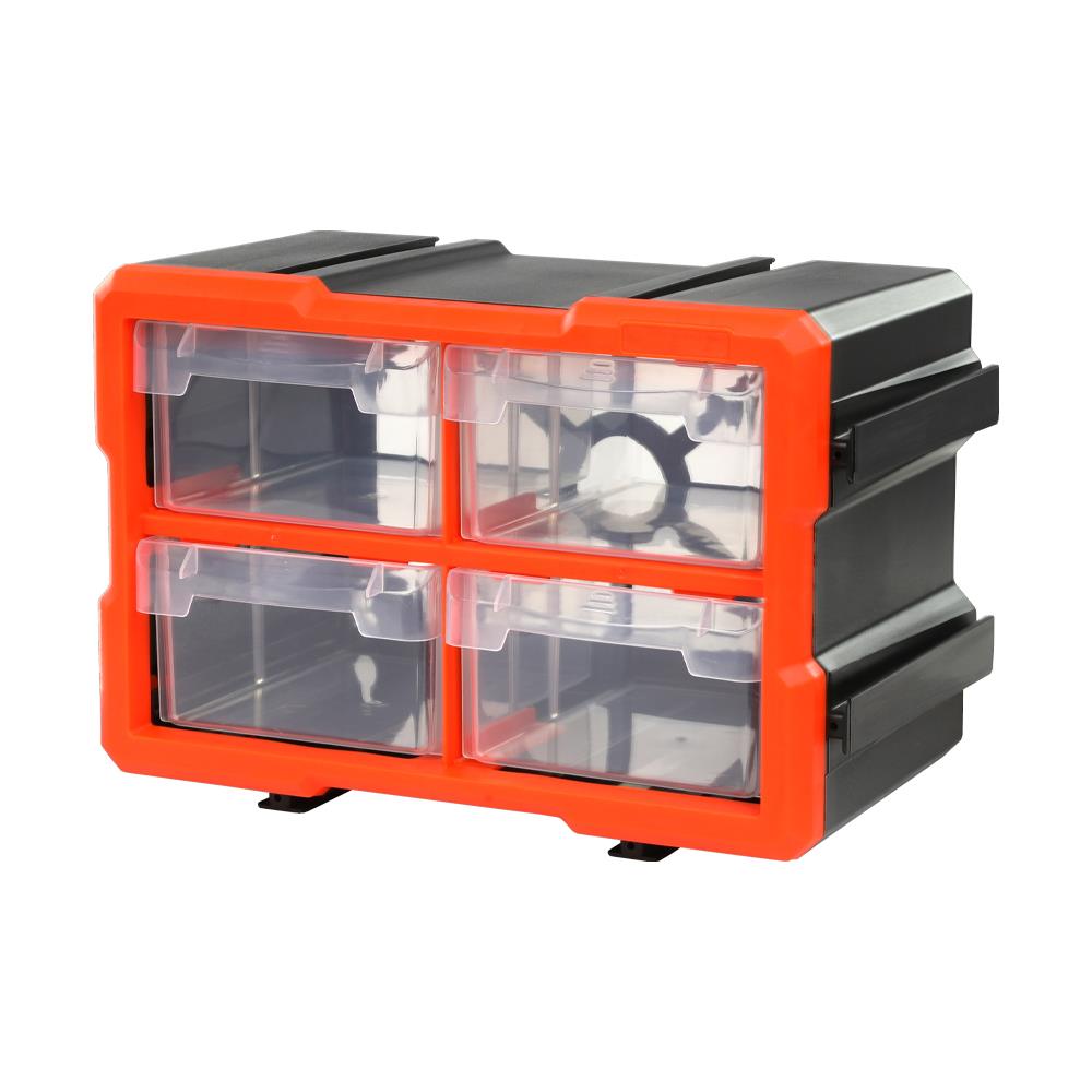 กล่องเก็บอะไหล่ 4 ช่อง MATALL MW-1804 สีดำส้ม