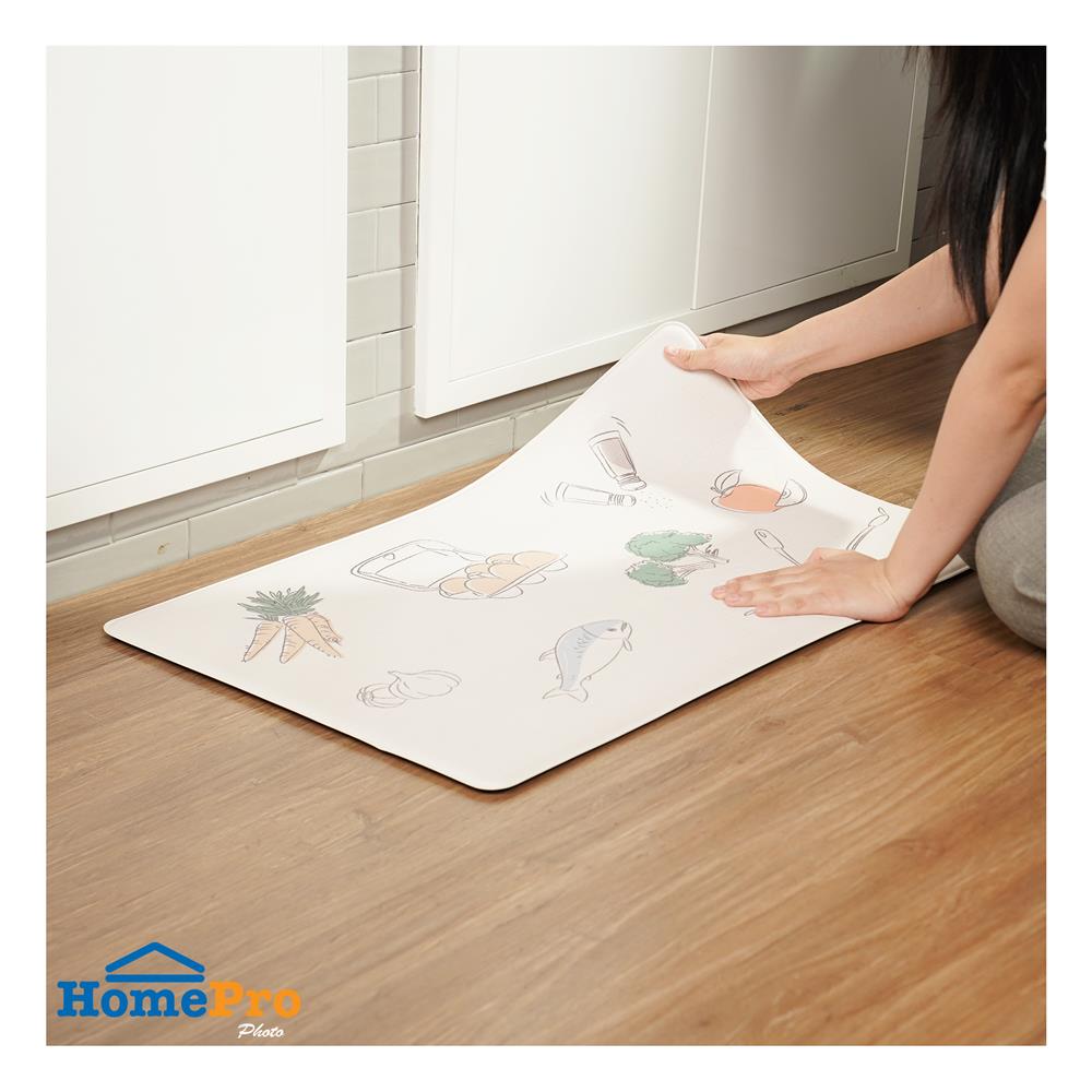 แผ่นอเนกประสงค์ HOME LIVING STYLE TASTY 45x75 ซม. สีครีม