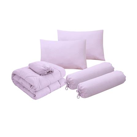 ชุดผ้าปูที่นอน 6 ฟุต (ชุด 6 ชิ้น) HOME LIVING STYLE MULTICURVE สี PURPLE_1