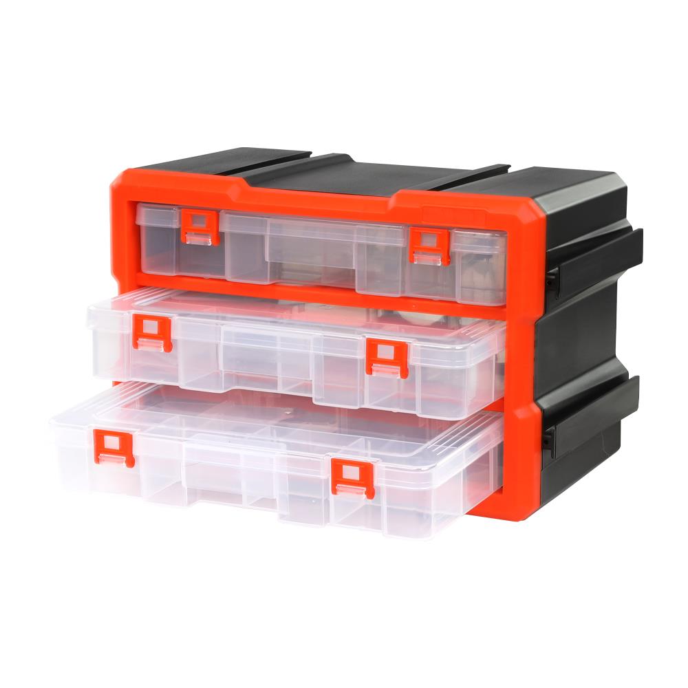 กล่องเก็บอะไหล่ 3 ช่อง MATALL MW-1803 สีดำส้ม