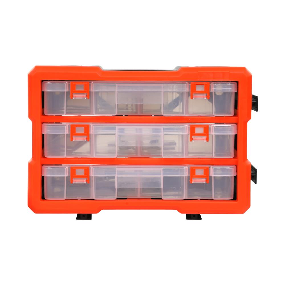 กล่องเก็บอะไหล่ 3 ช่อง MATALL MW-1803 สีดำส้ม