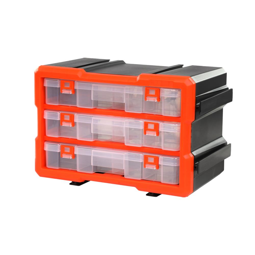 กล่องเก็บอะไหล่ 3 ช่อง MATALL MW-1803 สีดำส้ม