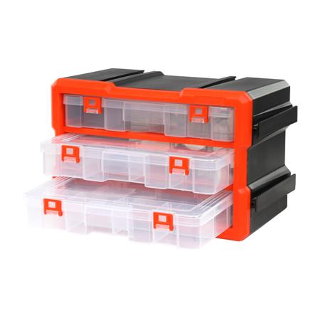กล่องเก็บอะไหล่ 3 ช่อง MATALL MW-1803 สีดำส้ม_1