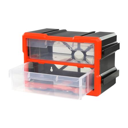 กล่องเก็บอะไหล่ 2 ช่อง MATALL MW-1802 สีดำส้ม_1