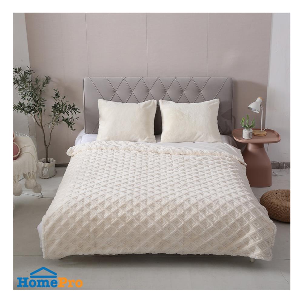 ผ้าห่ม BENETTA DIAMOND 70x90 นิ้ว สี BEIGE