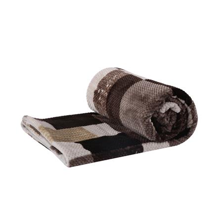 ผ้าห่ม HOME LIVING STYLE MOSAIC 60x80 นิ้ว สี BROWN_1