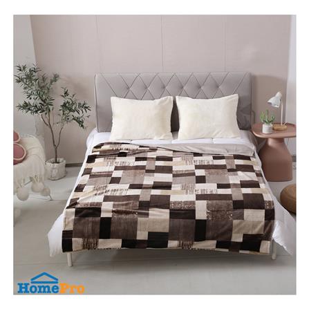 ผ้าห่ม HOME LIVING STYLE MOSAIC 60x80 นิ้ว สี BROWN_4