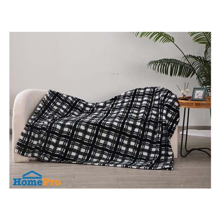 ผ้าห่ม BENETTA GRID 70x90 นิ้ว สี BLACK&WHITE_5