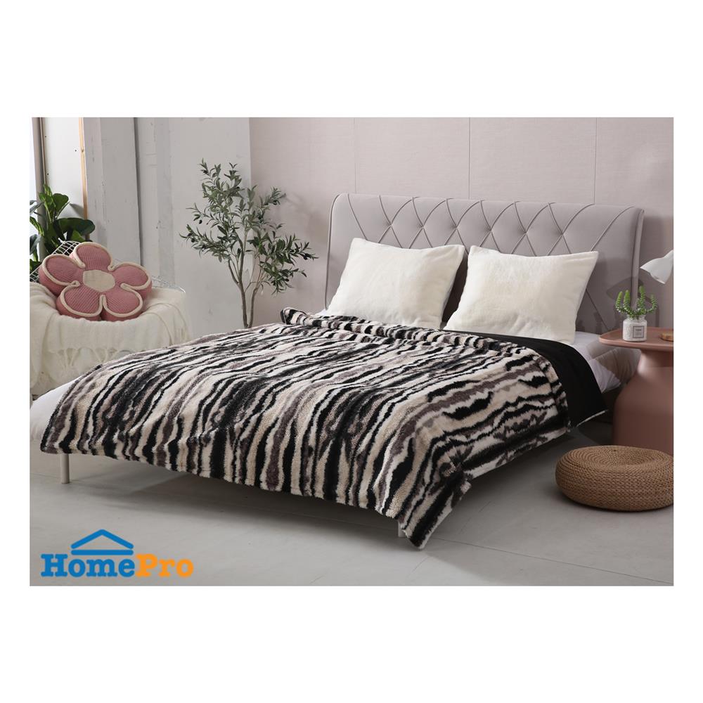 ผ้าห่ม BENETTA RIPPLE 70x90 นิ้ว สี BROWN