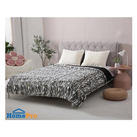 ผ้าห่ม BENETTA ONYX 70x90 นิ้ว สี BLACK & WHITE_3