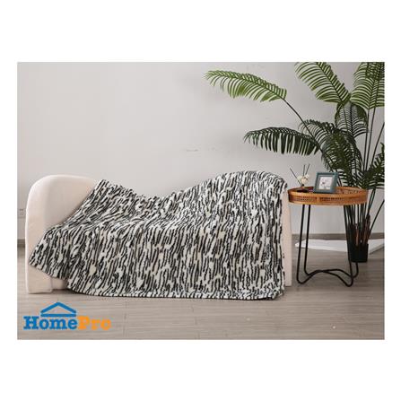 ผ้าห่ม BENETTA ONYX 70x90 นิ้ว สี BLACK & WHITE_5