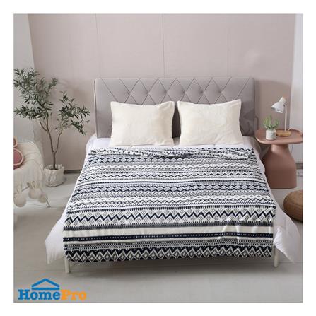 ผ้าห่ม HOME LIVING STYLE ARROW 60x80 นิ้ว สี BLACK & WHITE_4