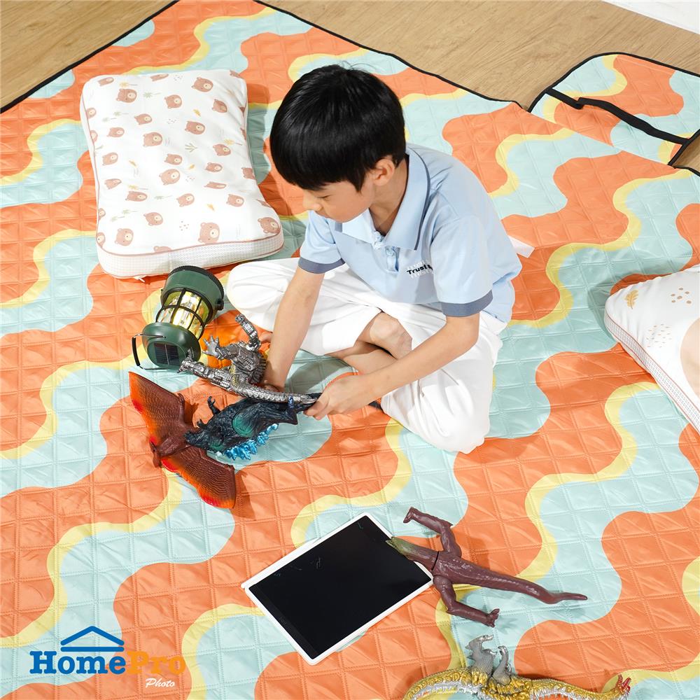 เสื่ออเนกประสงค์ SNAZZ ARIEL 195x195 ซม. สีส้ม
