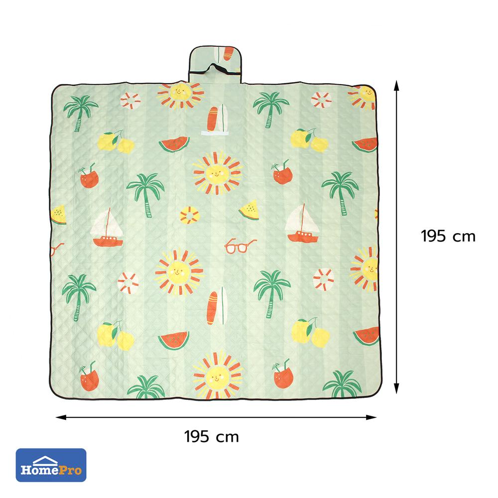 เสื่ออเนกประสงค์ SNAZZ SUMMER 195x195 ซม. สีเขียว