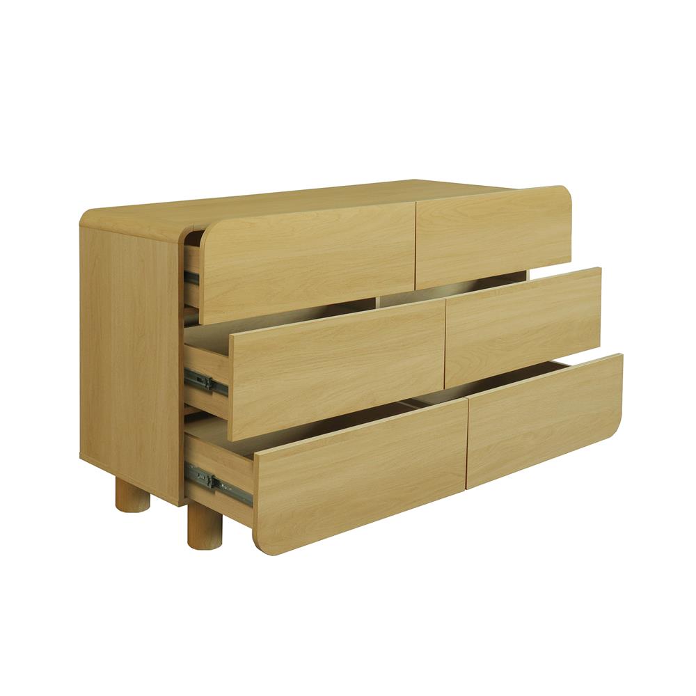 ตู้ลิ้นชัก 6 ลิ้นชัก FURDINI LENNOX 124 ซม. สี NATURAL