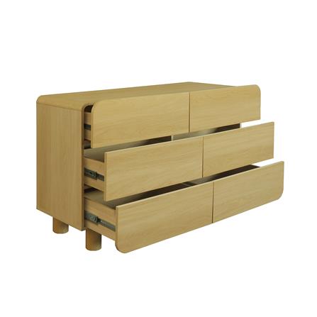 ตู้ลิ้นชัก 6 ลิ้นชัก FURDINI LENNOX 124 ซม. สี NATURAL_3