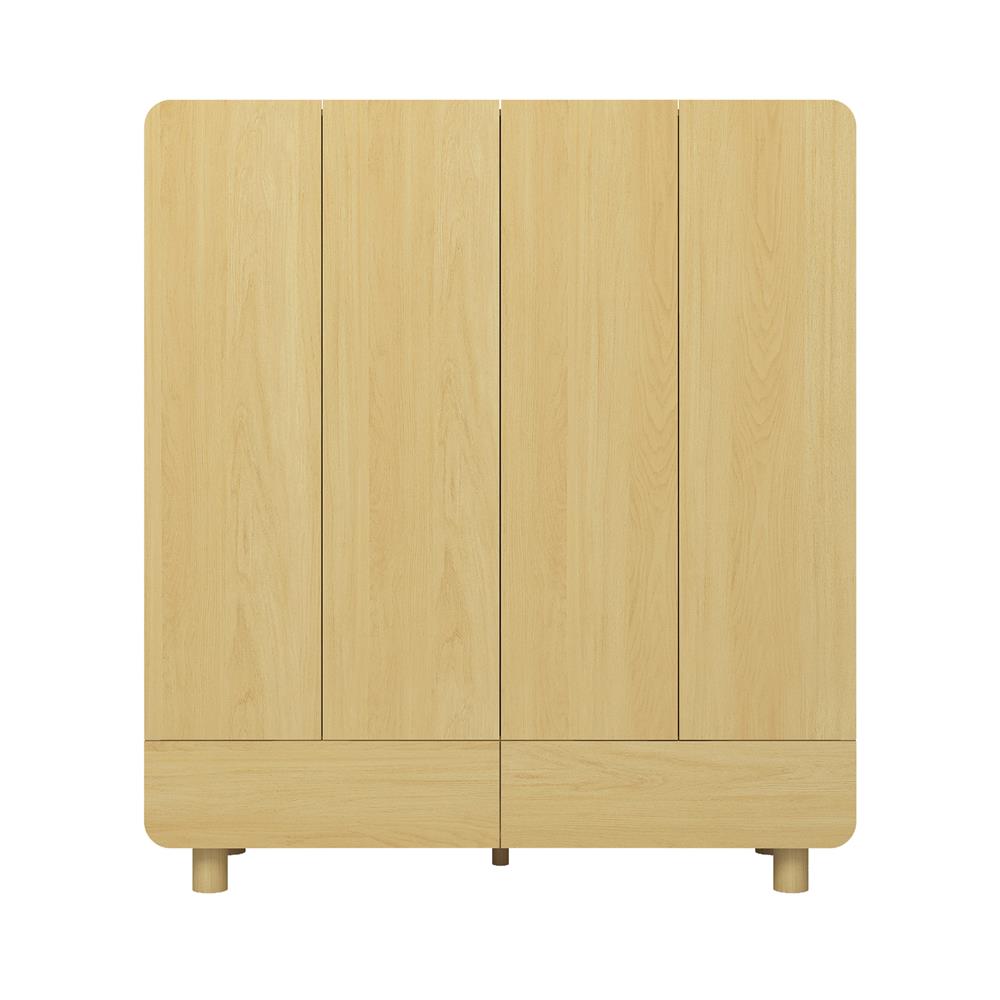 ตู้เสื้อผ้า 4 บานเปิด FURDINI LENNOX 160 ซม. สี NATURAL