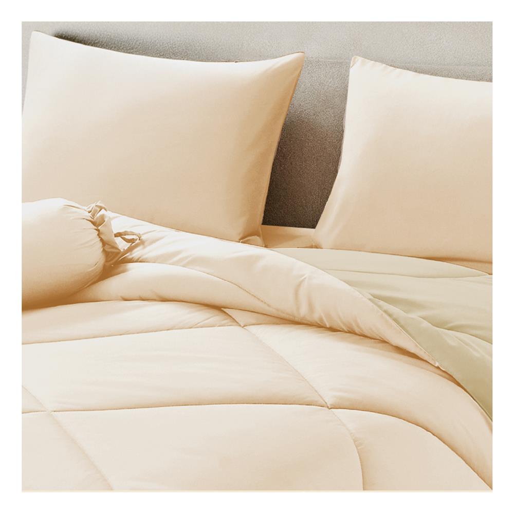 ชุดผ้าปูที่นอน 5 ฟุต (ชุด 5 ชิ้น) FROLINA MICROTEX CREAMY ROSE SF036