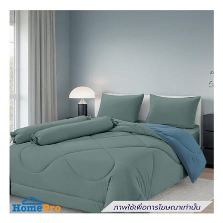 ชุดผ้าปูที่นอน 5 ฟุต (ชุด 6 ชิ้น) FROLINA MICROTEX SHADOW CLOUD SF040_0