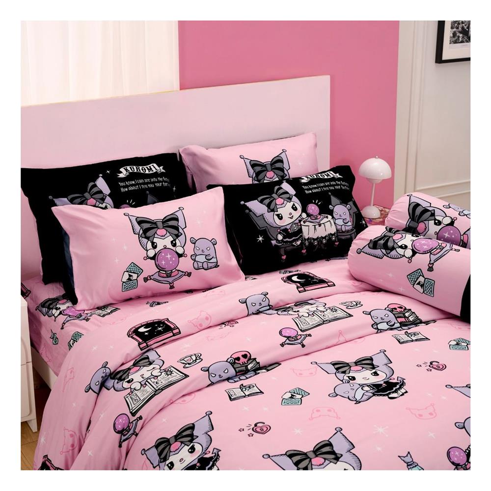 ชุดผ้าปูที่นอน 5 ฟุต (ชุด 5 ชิ้น) FOUNTAIN KUROMI 70107-FTC173