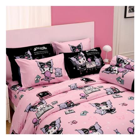 ชุดผ้าปูที่นอน 6 ฟุต (ชุด 5 ชิ้น) FOUNTAIN KUROMI 70106-FTC173_1